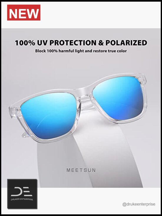 Polarized Sunglasses 3 Pack UV400 Protection Classic Retro Square Lens main image 6